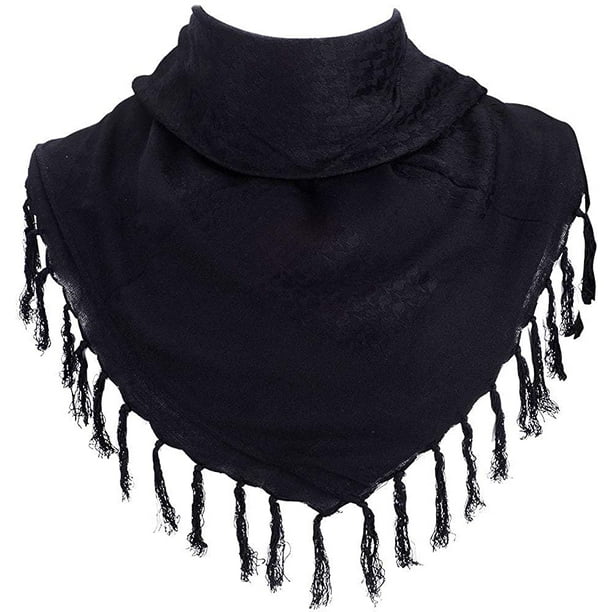 100/% Cotton Scarf Military Shemagh Arab Tactical Desert Keffiyeh Thickened Head Neck Scarf Wrap for Women and Men 43x43